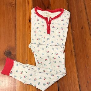 The Beaufort Bonnet Company floral Pajamas with Red Trim